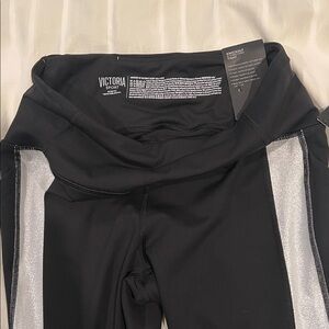 Victoria’s Secret Black and Silver Knockout Tight- NWT